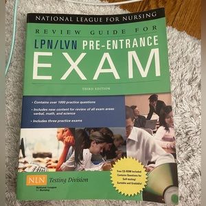 Review guide for LPN/LVN pre-entrance Exam